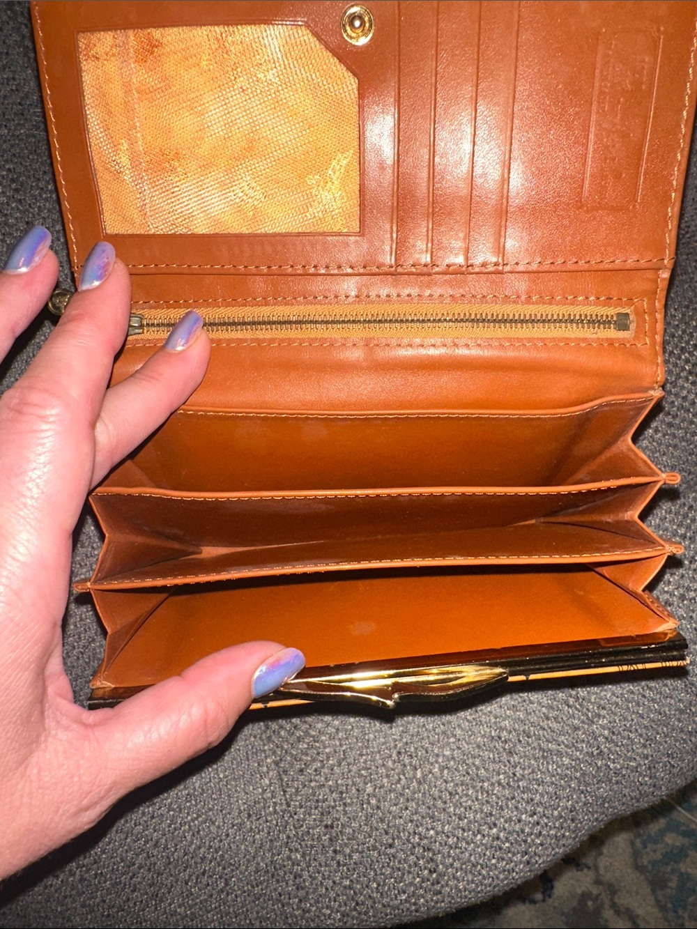 Amazing condition MCM cognac color wallet - Picture 8 of 10